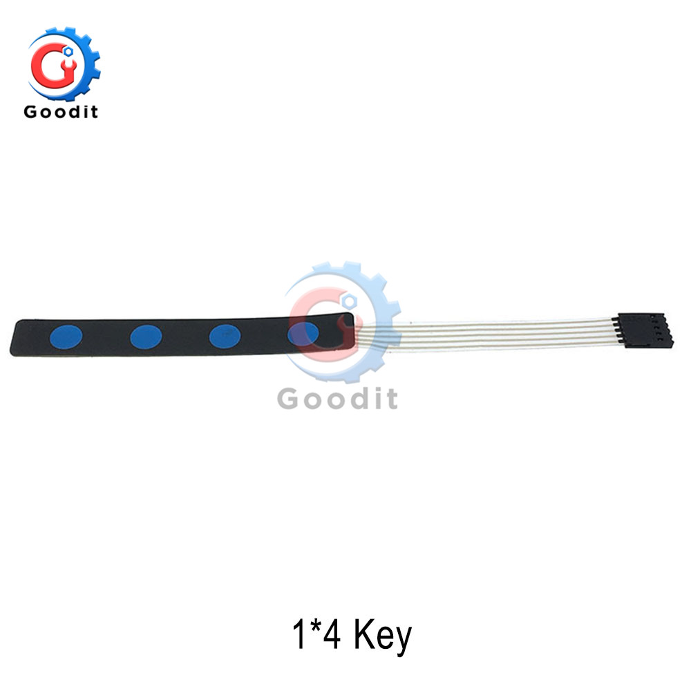 1*4 4-button switch keyboard Key Button Membrane Switch Keypad with LED Indicator Control Panel for Arduino