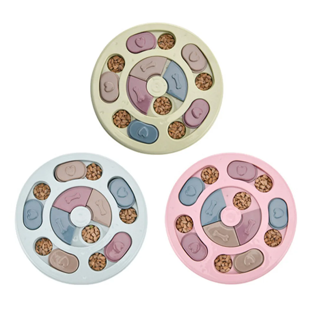 Jouets Puzzle pour chiens, mangeoire lente interactive, augmentation des chiots, distributeur de nourriture IQ, manger lentement, bol antidérapant, jeu d'entraînement pour animaux de compagnie, chat et chiens