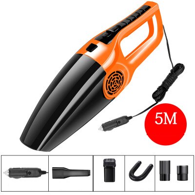 Stofzuiger Handheld Stofzuiger Voor Auto Aspiradora Para Auto Aspirateur Voiture Auto Aspiradora Coche Auto Stofzuiger: orange