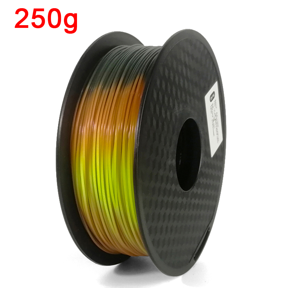 1.75mm 3D Printer FIlament PLA Color Change with Temperature Material 1kg/500g/250g Printing Material Dark Green-Red-Yellow: Green-Red-Yellow250g