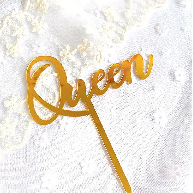 】Acrylic Queen Cake Topper Birthday Cake Decoration for Women for Mom