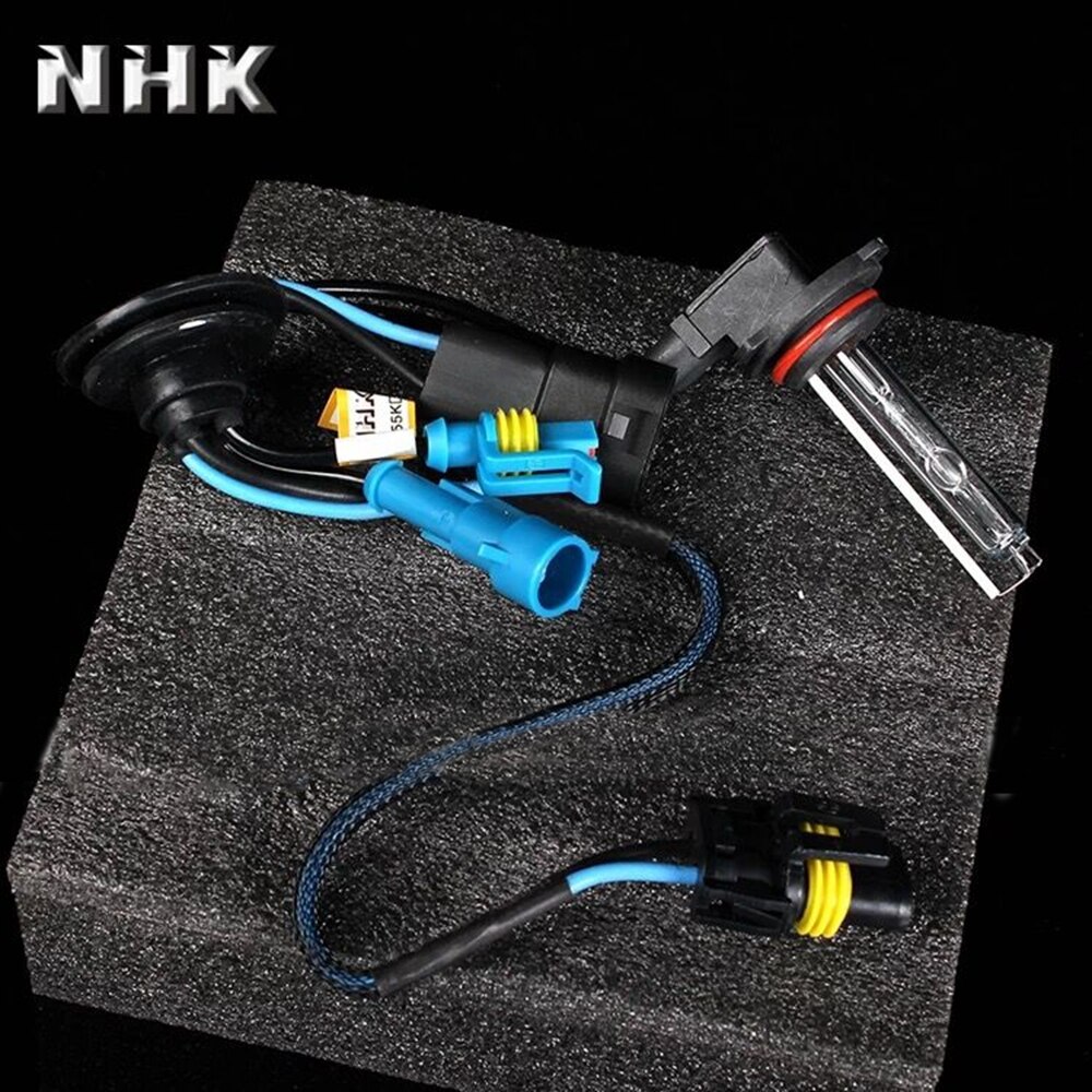 Kit de bombillas de xenón h1 hid para faro de coche, lámpara de 6000k para NHK, encendido rápido, color amarillo, CA de 35W, 2 uds.