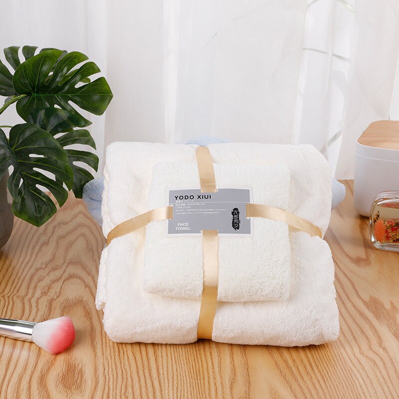 Microfiber Towel Set Spa Sauna Beach Towels Bathroom Amenities Super Absorbent Large Bath Towel Set for Home Bathroom Set: Off White