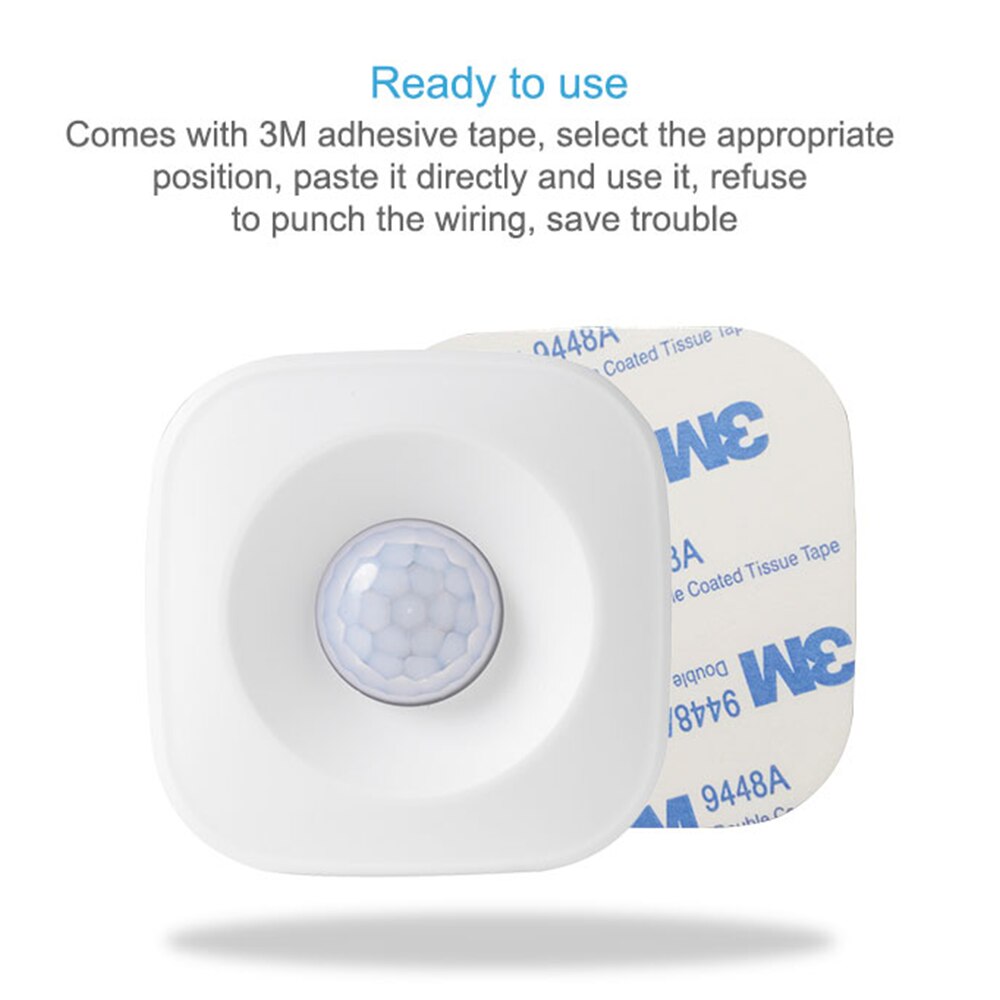 Tuya Smart Motion Sensor AAA Battery Powered Wireless WiFi PIR Motion Detector Smart Home Mini Infrared Human Body Sensor