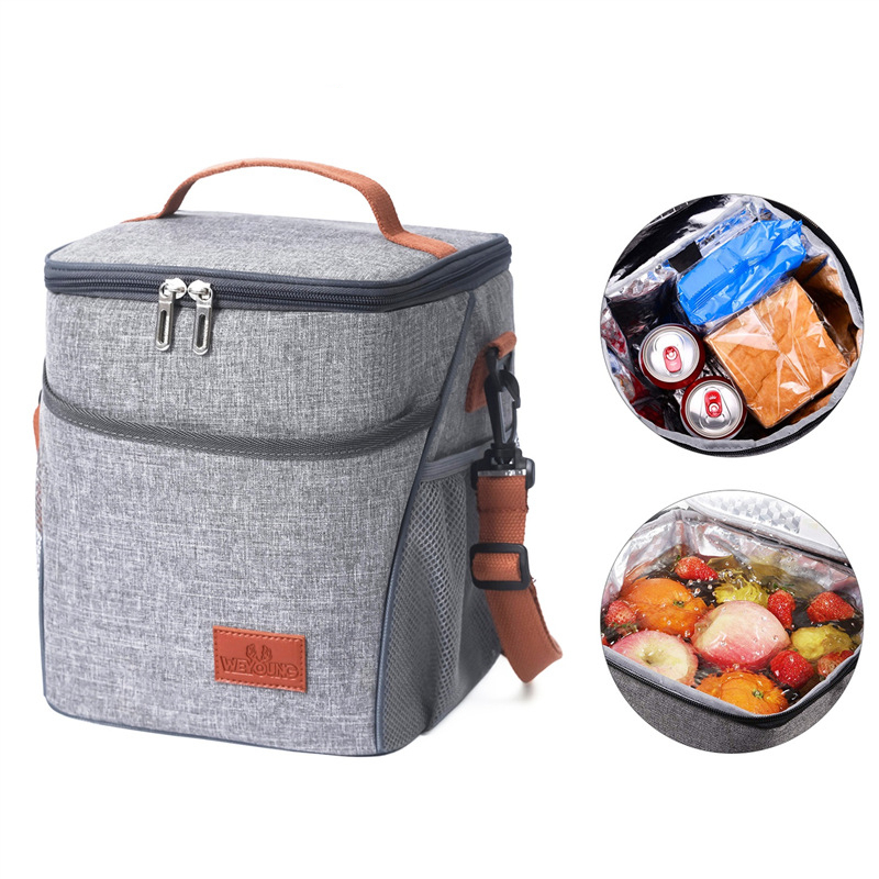 10L Heat preservation Refrigeration Bag Waterproof Foil Picnic Office Student Portable Thermal Camping Lunch Bag Dinner Ice Box