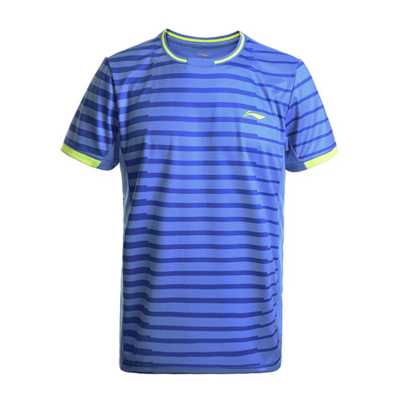 Li-Ning Men's Badminton Shirts AT DRY Breathable Regular Fit Sports T-Shirts LiNing li ning Tee AAYM143 MTS2646