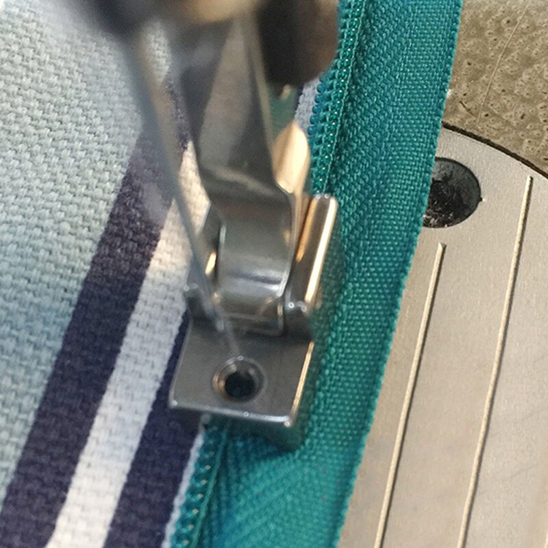 Pie de cremallera Invisible S518N para máquinas de coser, prensatelas para máquina Industrial, serie plana, acero de