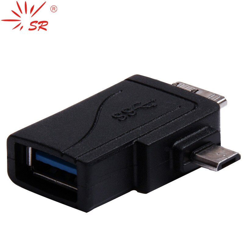 Sr-adaptador 2 em 1, micro usb 3.0 e 2.0 otg, para celular e computador