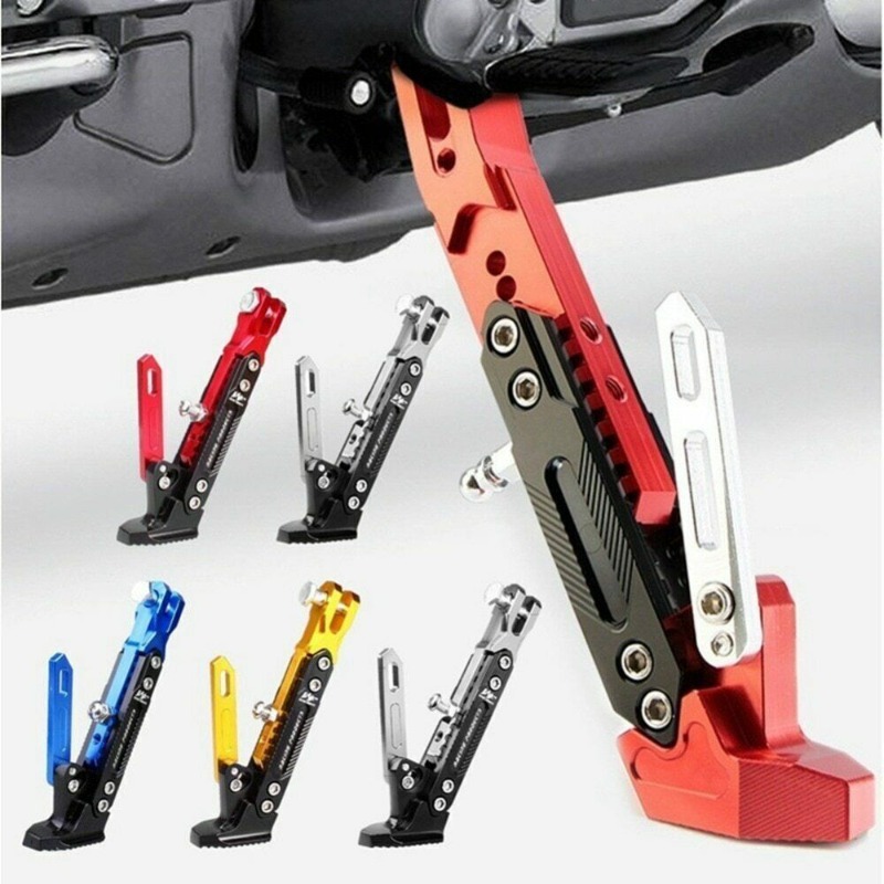Cavalletto laterale regolabile in metallo per bicicletta da moto cavalletto per moto cavalletto per cavalletto supporto per parcheggio accessori per moto