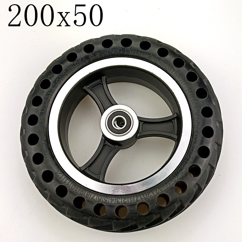 Good Reputation 200x50 Electric Scooter Solid Tyre with Hub for Aluminium Alloy Rims Tire,Electric Vehicle Solid Wheel: A