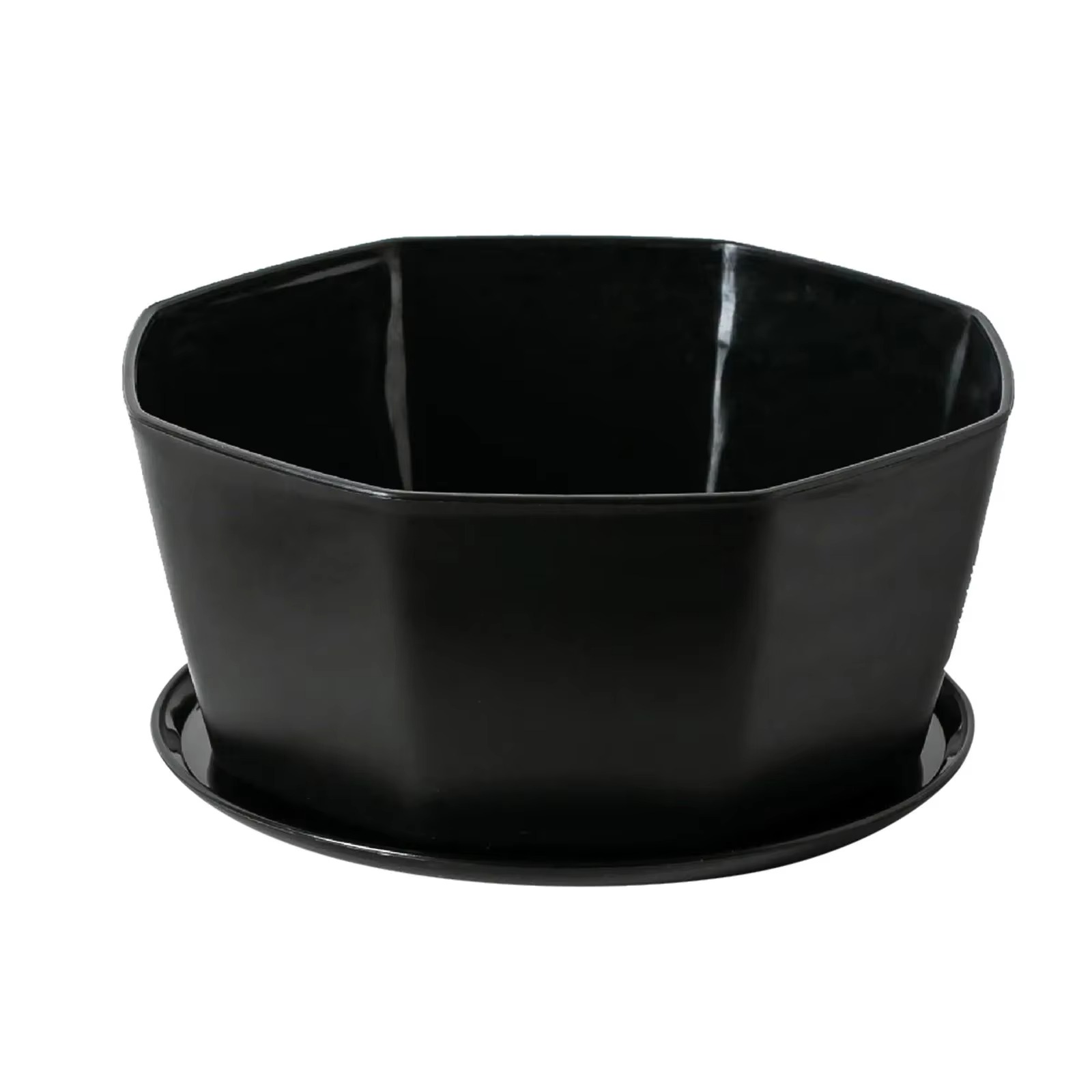 1PC succulent plant flowerpot large caliber flowerpot: black