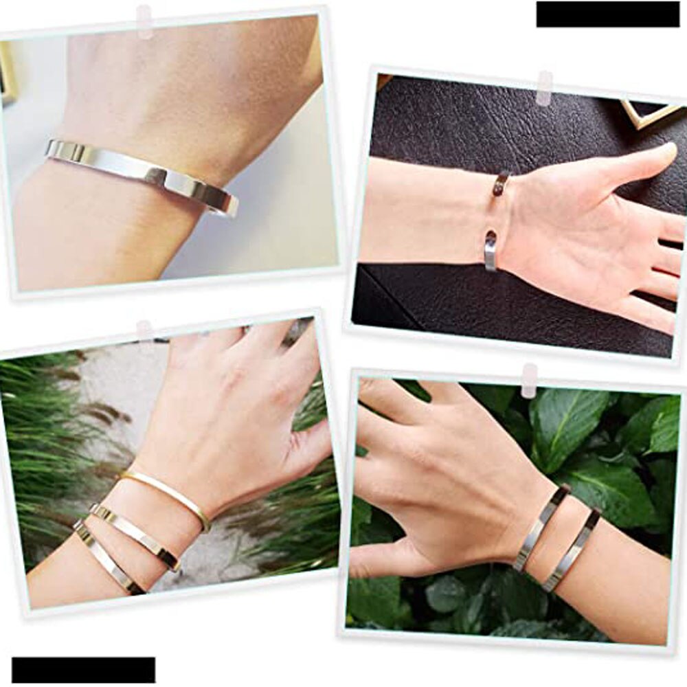 Inspirerend Citaat Armbanden Voor Man Vrouwen Rvs Manchet Armbanden Vriend Aanmoediging Voor Haar Verjaardag Sieraden