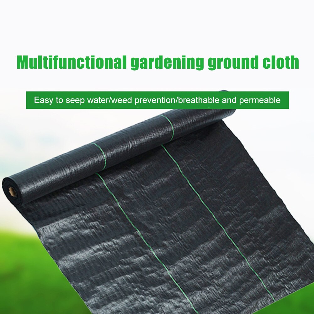 1.3*164ft Agricultural Anti Grass Cloth Black Plastic Mulch Film Thickness Garden Greenhouse Weeding Control Fabric Degradable