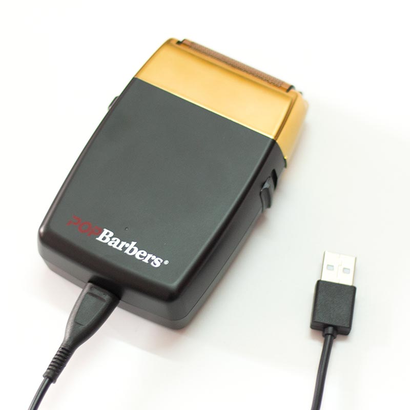 11000 RPM POP Barbers P620 Electric Men's Beard Trimmer Double Foil Shaver Electric Shaver USB Hair Cutting Machine