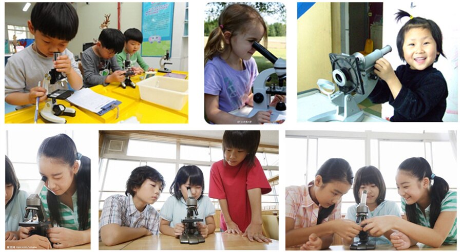 Biologist Educational Insights DIY 1200X Microscope child learn grow up toy student science experiment Teaching prop kids