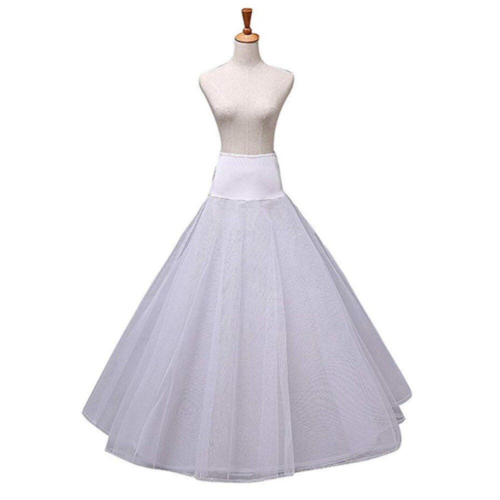 100% une ligne Tulle mariage mariée jupon sous-jupe Crinolines pour robe de mariée