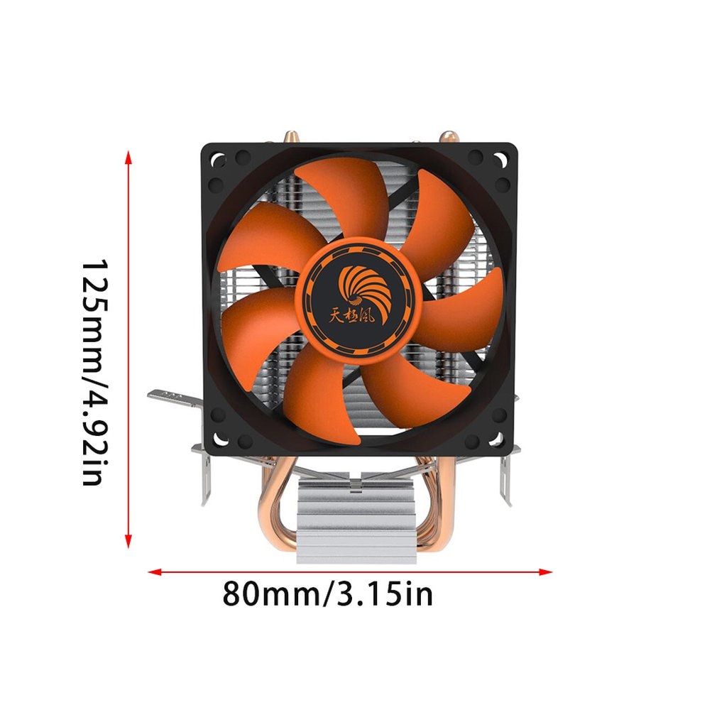 Super tyst dator pc cpu kylare kylfläns lång livslängd aluminium för intel 775/1155 amd 754/am2- pc vän