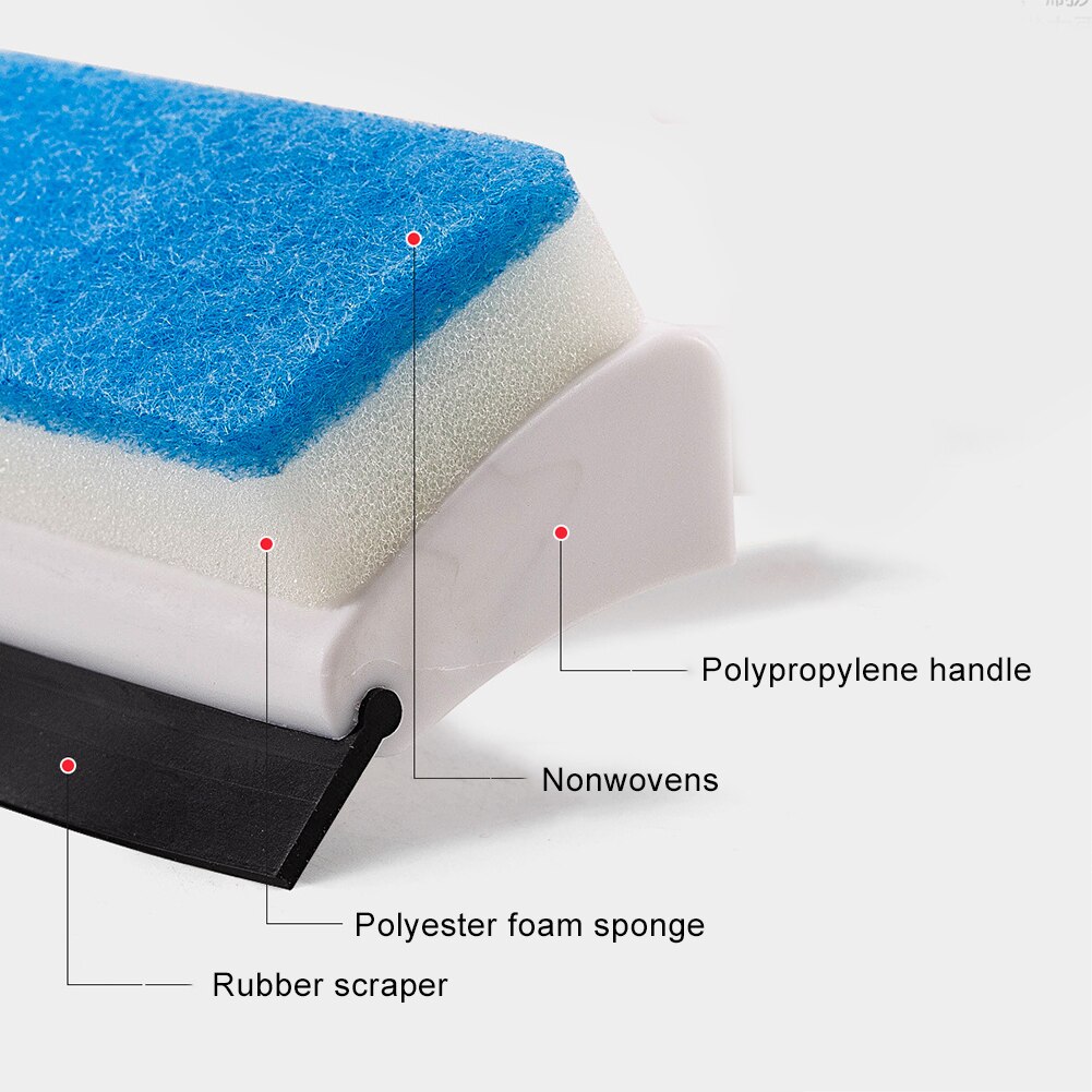 2 in 1 Glass Wiper Cleaning Brush Mirror Grout Tile Cleaner Washing Scraper for Home Bathroom Car Window Washing Cleaning Tools