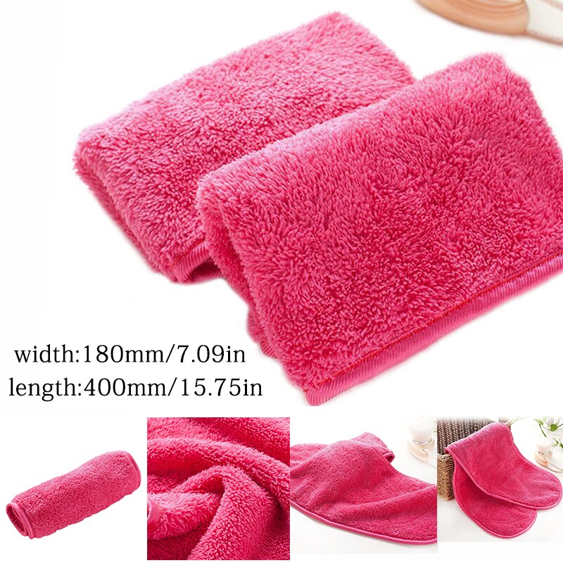 Genanvendelig blød mikrofiber makeup remover klud ansigts rense håndklæde blød hudvenlig makeup remover rense klud