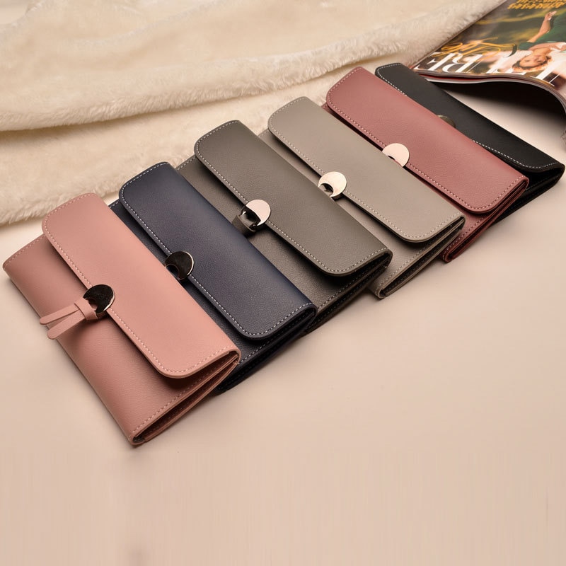 Lange damesportemonnees van pu-leer, damesportemonnee en portemonnee voor dames, party clutch, dameskaarthouder