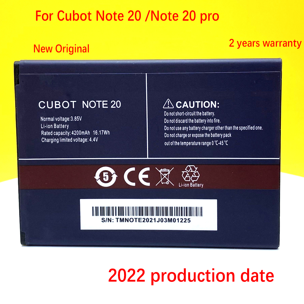 Originele Batterij Voor Cubot Note 20/Note 20 Pro + Tracking Nummer