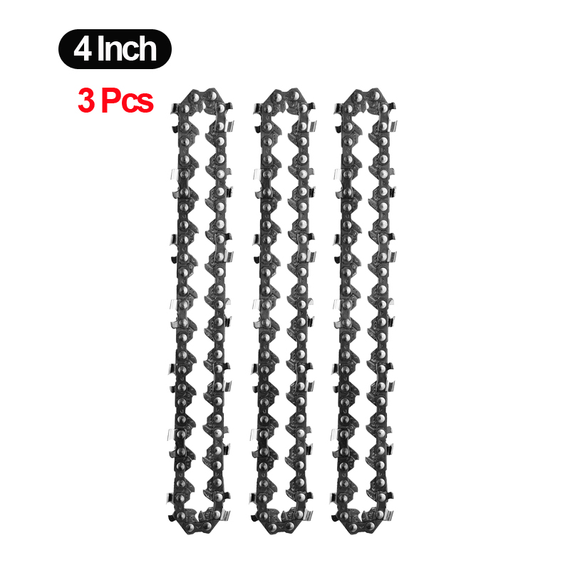 Mini Steel Chainsaw Chains Electric Saw Accessory Replacement Electric Chain saw Chains Power Tool Accessories 4Inch/6Inch/8Inch: 3PCS 4 Inch