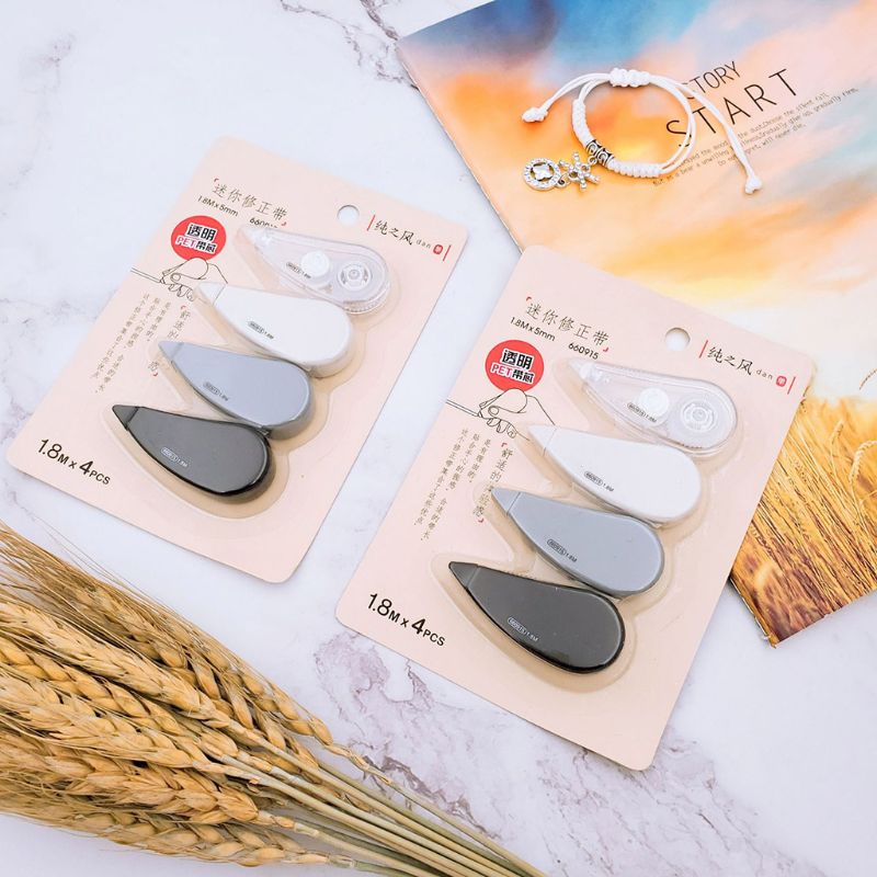 4pcs/set Mini Correction Tape Corrector Kids Student Altered Tapes School Supply