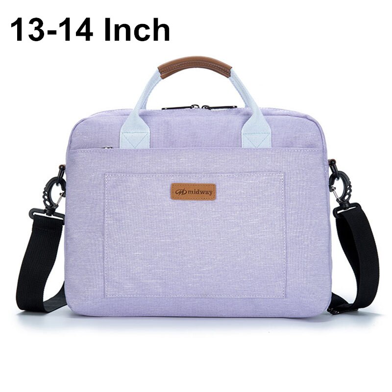 Laptop Briefcase Women Men Waterproof 5D Air Cushion Shock-proof Notebook Bag for Macbook 13 14 15.6 17.3 Inch: Purple 13 14inch