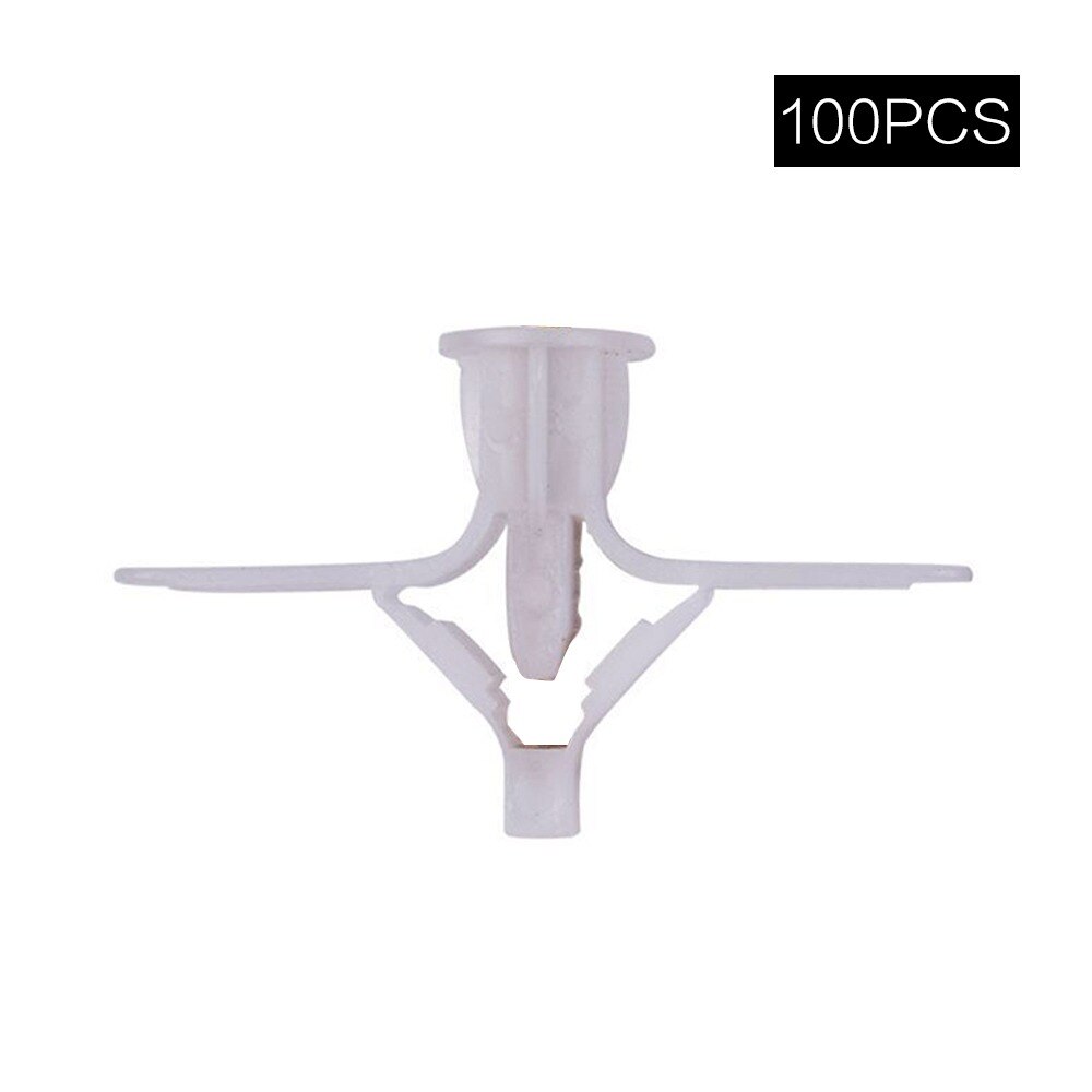 100pcs Expansion Drywall Anchor Kit With Screws Self Drilling Wall Home Pierced Special For Nylon Plastic Gypsum Board: D