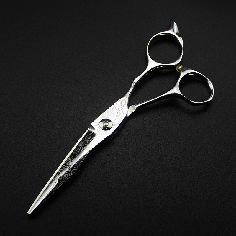 Damascus steel 6 '' hair salon scissors makeup cutting barber makas haircut thinning shears hairdressing scissors