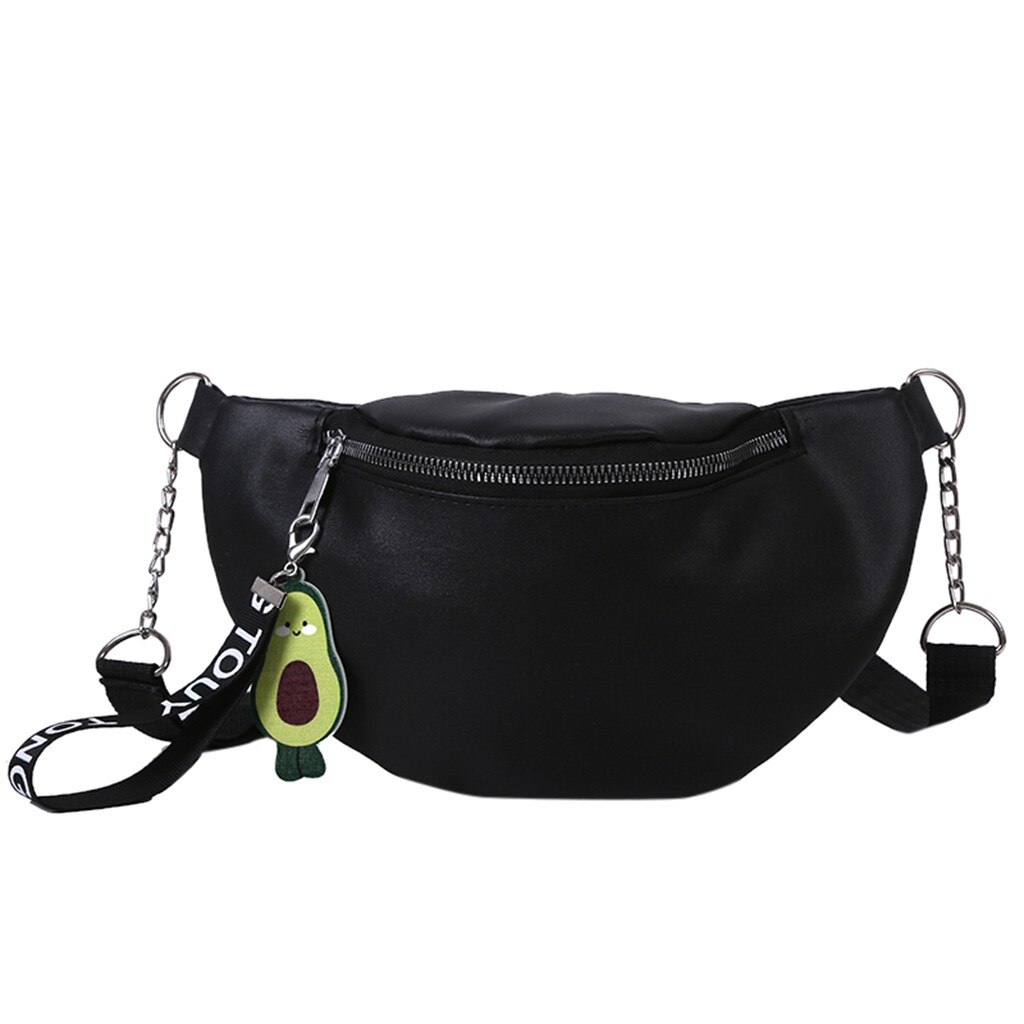 Neue Reine Farbe Frauen Leder Hülse Bote Schulter Tasche Fehlschlag Tasche Crossbody-tasche Geld Telefon Reise Frauen Brust: schwarz