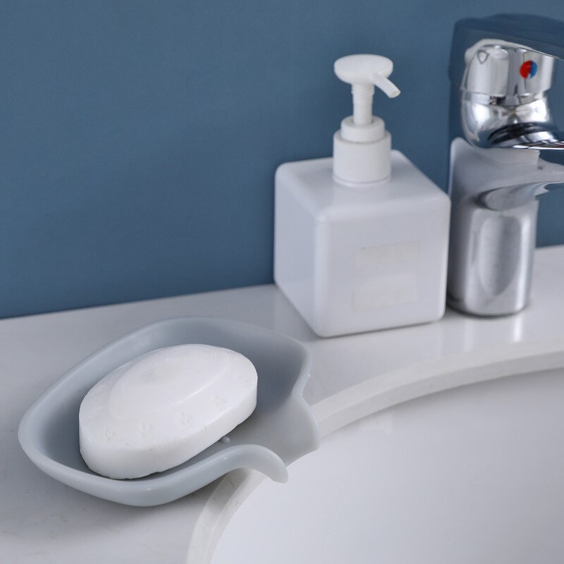 2 Pack Silikon Seife Abtropfgestell, Bar Seife Halfter, Gummi Seife Sparer Organizer, selbsttrocknung Wasserfall Seife Tablett
