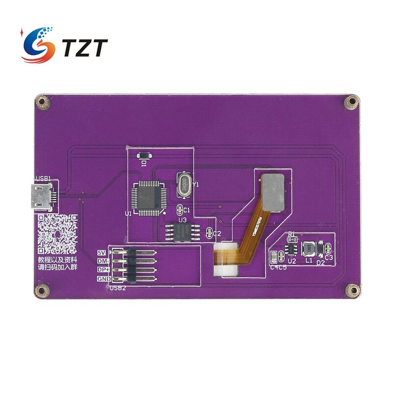 TZT 3.5 Inch IPS LCD Screen Monitor Display USB Display Sub-Screen Support Raspberry Pi linux