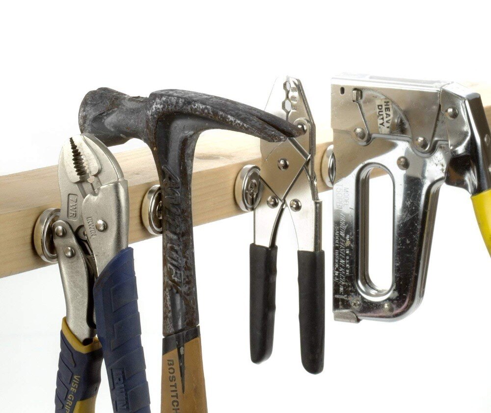 Garage Magneet Diameter 16 Mm 6Kg Pull Pot Magneten Met Schroeven Verzonken Gat Neodymium Ndfeb Sleutel Hanger Tools Organisator 6Pcs