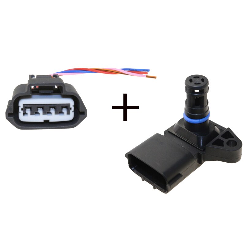 Mærke 5.2 bar boost tryk temperatur kort sensor til cummins  m11 isc isl ism isx isb 5 wk 96802 2872784 4921324: Sensor og stik