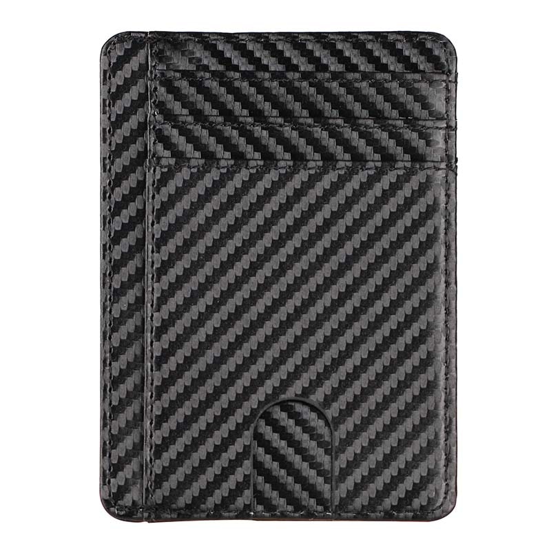 Rfid Men Women Small Bank Travel Leather Business Card Case Slim Lightweight Front Packet Wallet