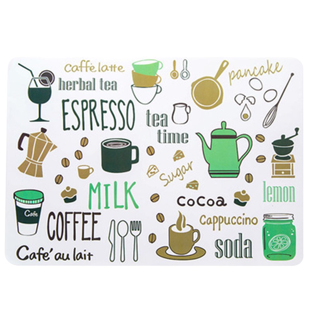 Table Mat Cartoon Pattern Waterproof Plastic Heat-proof Mat Place Mat Heat Insulation Mat Household Products: 3C