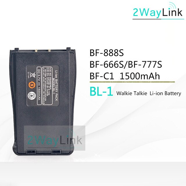 BF-C1 Baofeng BF-888S Batterie BL-1 Auto Ladegerät Eliminator für BF-666S BF-777S 888s BF-88E Kompatibel mit H-777 H777 Batterie: 1 PC Battery