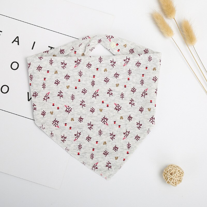 1 stuk cartoon baby katoenen speeksel handdoek baby eet slabbetje dubbele ademende baby driehoek sjaal slabbetjes baby: 15