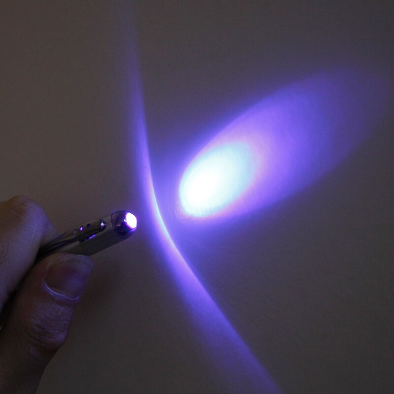 Magic LED UV Light Ballpoint Pen With Invisible Ink Secret Spy Pen