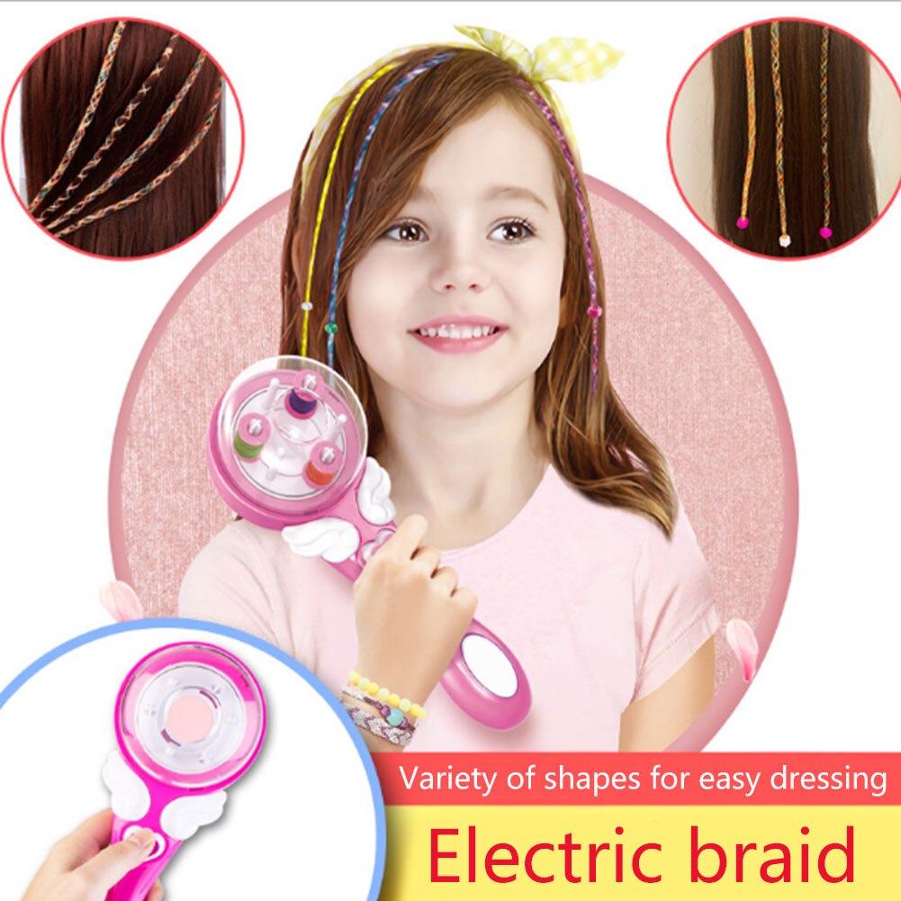 For Girls Automatic Knitted Styling Tools Pretend Play Electric Braid Device DIY