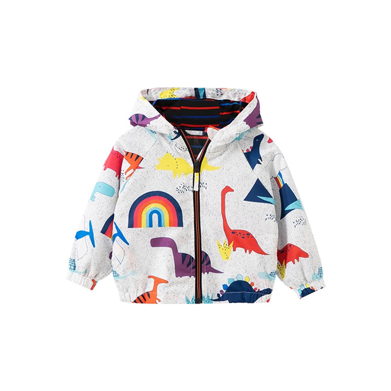 Little Maven Dinosaurus Kinderen Bovenkleding Jas Herfst Jas Kinderen Hooded Kleding Voor Katoen Kids Jongens Jas Kleding