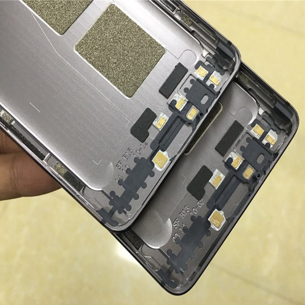 Alloggiamento Posteriore in metallo Copertura per Oneplus 3 3T Posteriore Porta Cassa di Batteria Pulsante Laterale + Obiettivo di Vetro per Oneplus 3 A3000 3T A3003 Della Copertura Posteriore