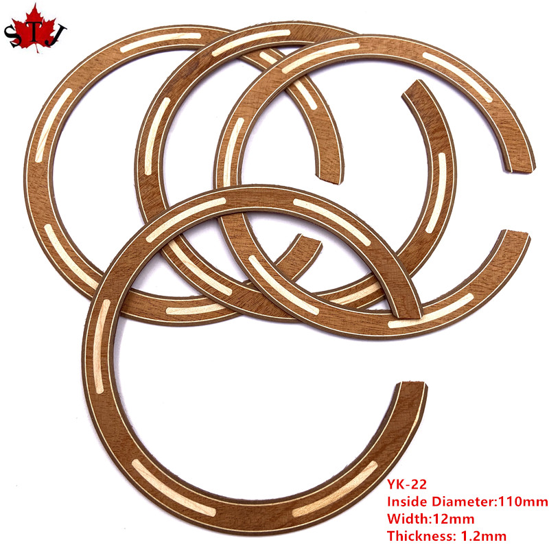 Rosette pour guitare acoustique classique, 2 pièces, cercle en bois de rose, trou de son, incrustation de décalcomanie, pièces de guitare acoustique: style 19