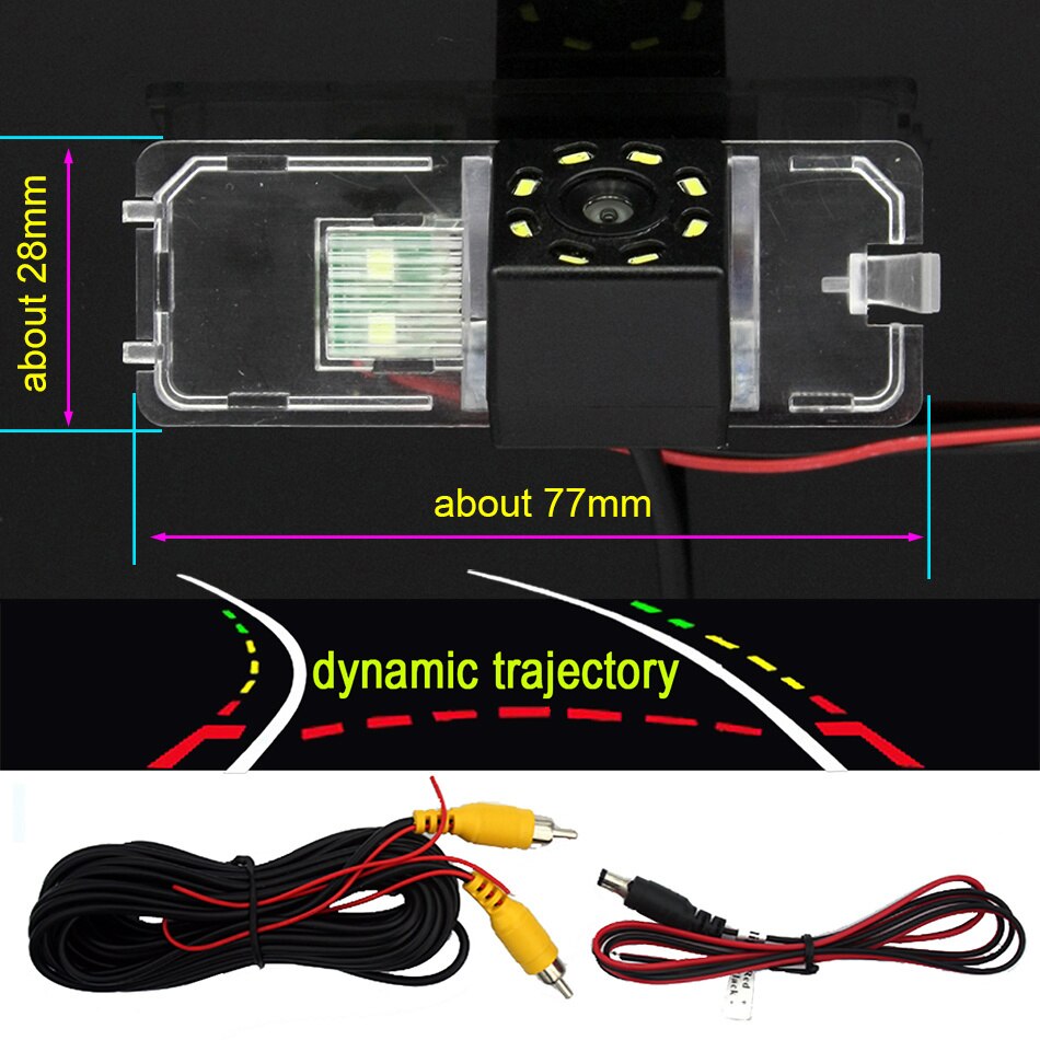 Caméra de recul avec Vision nocturne pour voiture, pour SEAT Ibiza 6L 6J SC MK3 MK4 2002