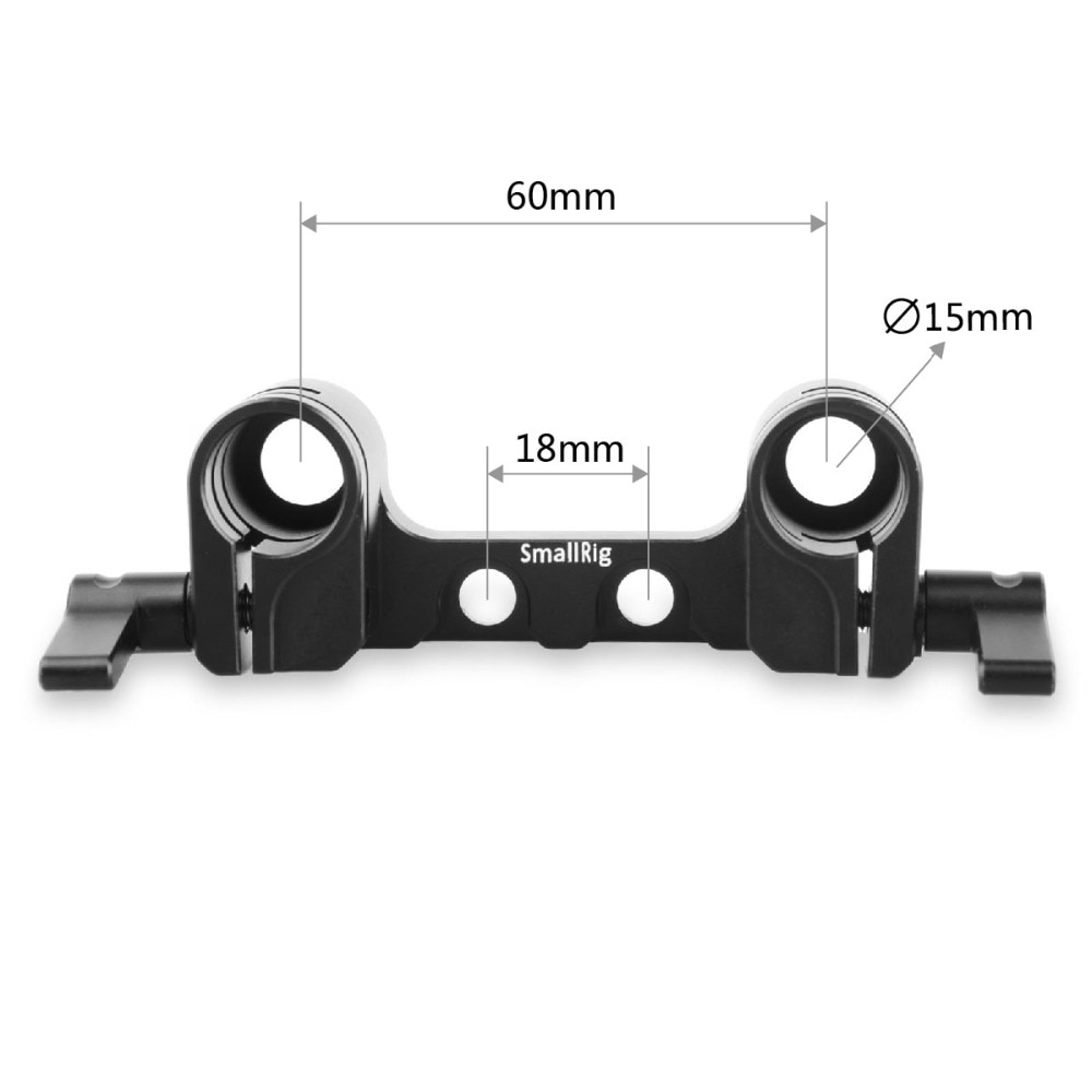 Smallrig Dual 15Mm Rod Clamp Rail Block Voor Dslr Camera Follow Focous 1943