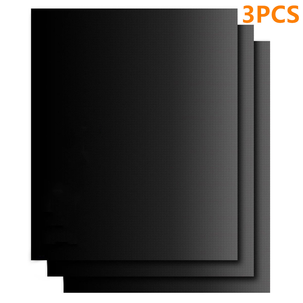 5 alfombrillas antiadherentes para parrilla de barbacoa, 40*33cm alfombrillas para hornear, láminas para asar a la parrilla, resistentes al calor, fáciles de limpiar, para cocina y fiestas.: 3 piezas