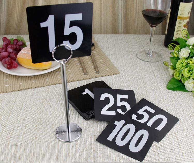 1 25 Tafel Nummer Plastic Kaarten Bruiloft Accessoires decoratie Digitale Kaart zitplaatsen kaarten 25 Stks/partij