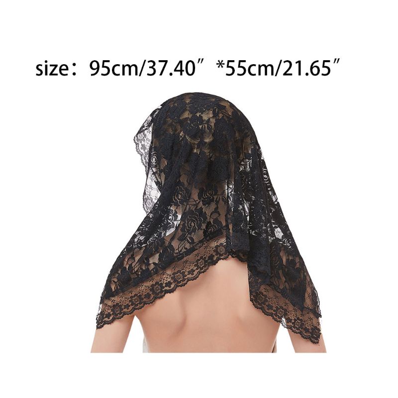 Frauen Kurze Hochzeit Schleier Zart häkeln Blumen- Spitze Jacquard überbacken trimmen Braut Schleier Gesicht Abdeckung Kein Kamm