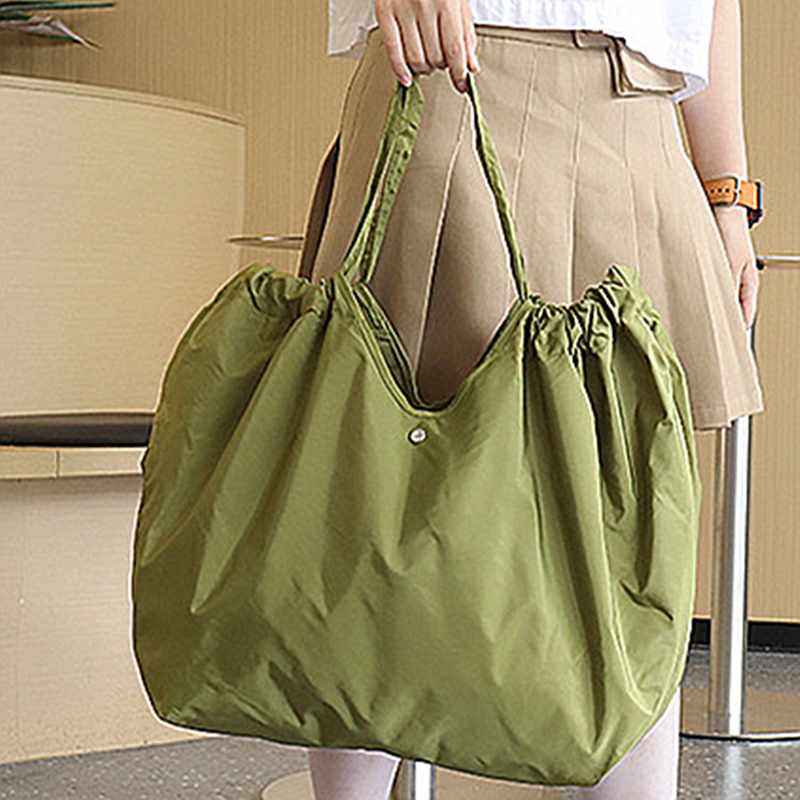 Frauen umwelt freundliche faltbare Einkaufstasche wieder verwendbare tragbare Handtasche Kordel zug Umhängetasche Lebensmittel Einkaufstasche Käufer Taschen